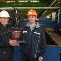 Dmitrii Malofeev (RMRS) and Walter Schölzig, Project Manager at Nordic Yards