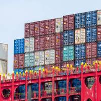 Drewry said on Thursday that it expects global container port volume to fall 1% as a direct result of U.S. trade policies. Credit: Adobe Stock/Ming