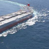 Dry bulk carriers are the majority (195 ships/25.3 million DWT) of the "K" Line fleet. Photo: "K" Line