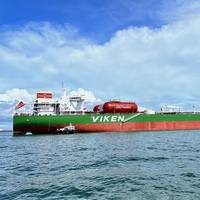 The Wallem-managed ship Angleviken rescued a fisherman off Indonesia on April 20th. Image courtesy Wallem