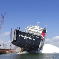 El Coquí launched at the VT Halter Marine shipyard in Pascagoula, Miss. (Photo: Crowley)