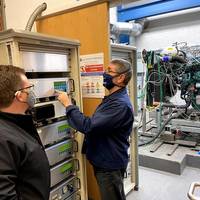 Engine emission lab. Photo courtesy MariNH3 consortium/University of Nottingham