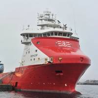 Equinor has 13 supply vessels in its contract portfolio that are ready for shore power supply, including Rem Eir from Remøy Shipping, whose contract with Equinor was recently extended by three years. (Photo: Vidar Hardeland / Equinor ASA)