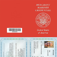 Example of the new certificate size one page merchant mariner credential (Image: USCG)