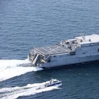 Expeditionary Fast Transport 7 (EPF 7), USNS Carson City during Acceptance Trials in the Gulf of Mexico (Photo: Austal)