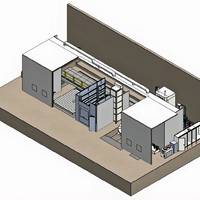 Figure 1. One of two new machining centers with both milling and latching functions. The machining centers are of 20 meters in length for scale. Illustration: PAMA S.P.A