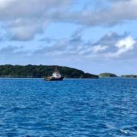 Fiji's Navy confirmed its patrol boat RFNS Puamau has been successfully salvaged after it struck a reef last month. (Photo: Republic of Fiji Navy)