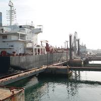 File Image: a product tanker loads at berth (Transnet)