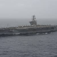File photo: Aircraft carrier USS Nimitz (CVN 68) transits the Arabian Sea in August 2020. (U.S. Navy photo by Elliot Schaudt)