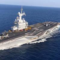 File photo: France’s Marine Nationale aircraft carrier FS Charles De Gaulle (R 91) (U.S. Marine Corps photo by Maj. Joshua Smith)