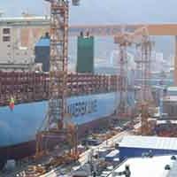 First Triple-E Class Afloat: Photo credit Maersk