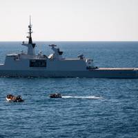 French Warship Apprehends Pirates: Photo credit EU NAVFOR