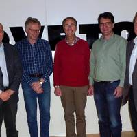 From left Kent Sylvén, Eskil Westermark, Göran P Sjödin, Peter Nilsson and Mikael Olin. Photo Adveto
