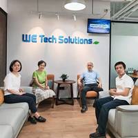 From left: Lisa Li, Project Engineer; Monica Sun, Taiwan agent; Colin Fang, General Manager; and Henry Li, Sales Manager. © WE Tech Solutions