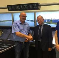 From left to right: Arie van der Ven, Manager Maintenance & Projects Chemgas Shipping; Luuk Vroombout, CEO Alphatron Marine; and Dennie van Kempen (QSHE Manager).