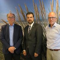 From left to right: Eric Rikken, Managing Director, Vroon; Lennart Ripke, Area Sales Manager, Seagull Germany; and Diederic van Keulen, Head of Crewing, Vroon (Photo: Vroon)