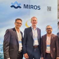 From left to right: Marius Five Aarset, Chief Executive Officer, Miros; Jonas Røstad, Chief Commercial Officer, Miros; Prasanth Gopalakrishnan, General Manager, Commercial Sales, Elcome; Manu Pillai, Manager, Automation, Elcome. Image courtesy Elcome/Miros