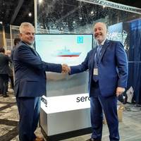 From left to right: Russel Peters, General Manager at SERCO and Kevin Humphreys, LR Americas Marine and Offshore President at DEFSEC Atlantic, Canada. (Photo: Lloyd's Register)