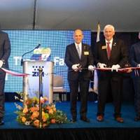 From right: Nissim Yochai, ZIM USA President; Bobby Dyer, Virginia Beach Mayor; Eli Glickman, ZIM President and CEO; Glenn Youngkin, Virginia Governor; Sheppard Miller, Virginia Secretary of Transport; Congresswoman Jen Kiggans. (Photo: ZIM)