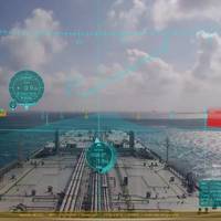 Furuno systems can superimpose a graphical virtual shape over AIS targets such as buoys, boats and ships to provide details of their position in low visibility conditions. Image courtesy Furuno