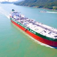 Gagarin Prospect, the world’s first Aframax tanker designed to run on LNG, is one of 40 dual-fueled ships already delivered or under construction at HHI Group. The DNV GL classed vessel is owned by Russian ship operator Sovcomflot. (Photo: HHI Group)