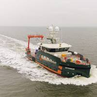 Geo Ranger during sea trials - Credit: Royal Niestern Sander