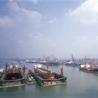 Guandong China shipyard: Photo courtesy of COSCO