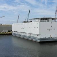 Halter Marine will soon deliver the first two berthing barges to the U.S. Navy. Photo courtesy of VT Halter Marine, Inc.