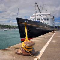Hebridean Princess moored at ABP Port of Teignmouth.