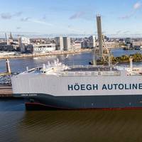 Höegh's slab-sided Aurora class is more than twice as efficient than its predecessor.
Image courtesy Höegh Autoliners