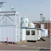 HGH’s Spynel-S 3500 as seen above, top right on top of container, on the integrated, mobile C2S system from Qinetiq (Photo: HGH) 