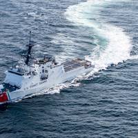 Ingalls Shipbuilding completed acceptance trials for the U.S. Coast Guard’s ninth National Security Cutter, Stone (WMSL 758). (Photo: Lance Davis / HII)