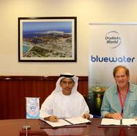 His Excellency Abdulrahman Al Saleh Chairman of Drydocks World and Mr. Hugo Heerema, President & CEO of Bluewater (Photo: Bluewater Energy Services)