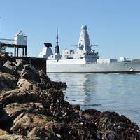 HMS Defender: Photo credit UK MOD