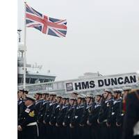 HMS Duncan commissioning: Photo courtesy of MOD