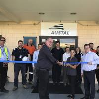 Hon Warren Entsch MP, Member for Leichardt joined Austal’s Vice President, Defense RADM (Retd) Davyd Thomas AO CSC to open Austal’s office in Cairns Queensland 10th July 2017. (Photo: Austal)