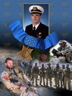 Photo Illustration commemorating the Medal of Honor presented posthumously to Lt. Michael P. Murphy (Sea, Air, Land). U.S. Navy Illustration by Mass Communication Specialist 2nd Class Jay Chu