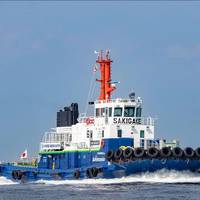 The ammonia-fueled tugboat ‘Sakigake’.
Image courtesy NYK