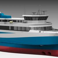 Iceland will get this new electric ferry later in 2019, able to carry 550 passengers and 75 cars, powered by ABB. Image: ABB