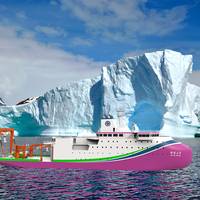 Illustration of the polar research Icebreaker. Image credit: Guangzhou Shipyard International Company Limited.