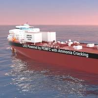 Illustration of the world’s first ammonia-fueled LR2 tanker powered by PEMFC technology (Credit: MISC)