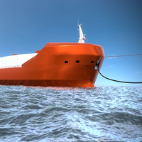 Image of liquefied CO2 carrier with bow loading system (Image: KNCC)