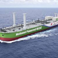 Image of the design concept for eco-friendly VLCC. Image courtesy NYK