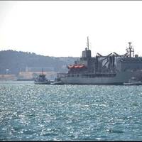 Indian warships INS Aditya (left) and INS Trishul arrived at Toulon, France. Photos: Indian Navy