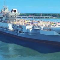 India's first indigenous aircraft carrier Photo: Cochin Shipyard Ltd.