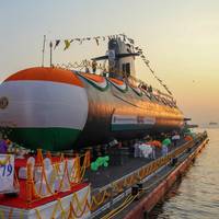 INS Vagir is the fifth P75
Scorpene submarine entirely built by the Indian shipyard Mazagon Dock Shipbuilders Limited (MDL). Photo: Naval Group