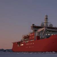 Artist impression Antarctic Supply Research Vessel (ASRV) for the Australian Antarctic Division.  (Photo: Radio Holland)