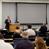 Jim Watson presenting at SOCP Photo ABS