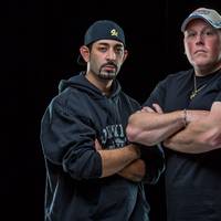 Josh Harris (left) and Casey McManus, a pair of 31-year-olds who respectively own and run the fishing boat Cornelia Marie, made famous on the Discovery Channel’s cable television show Deadliest Catch (Photo Copyright Daniel Sheehan 2014)