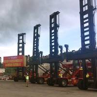 Kalmar Essential Range Empty Container Handlers at the customer's site in China. Photo: Kalmar